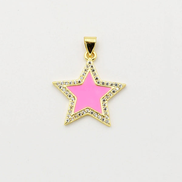 Pink Star Charm
