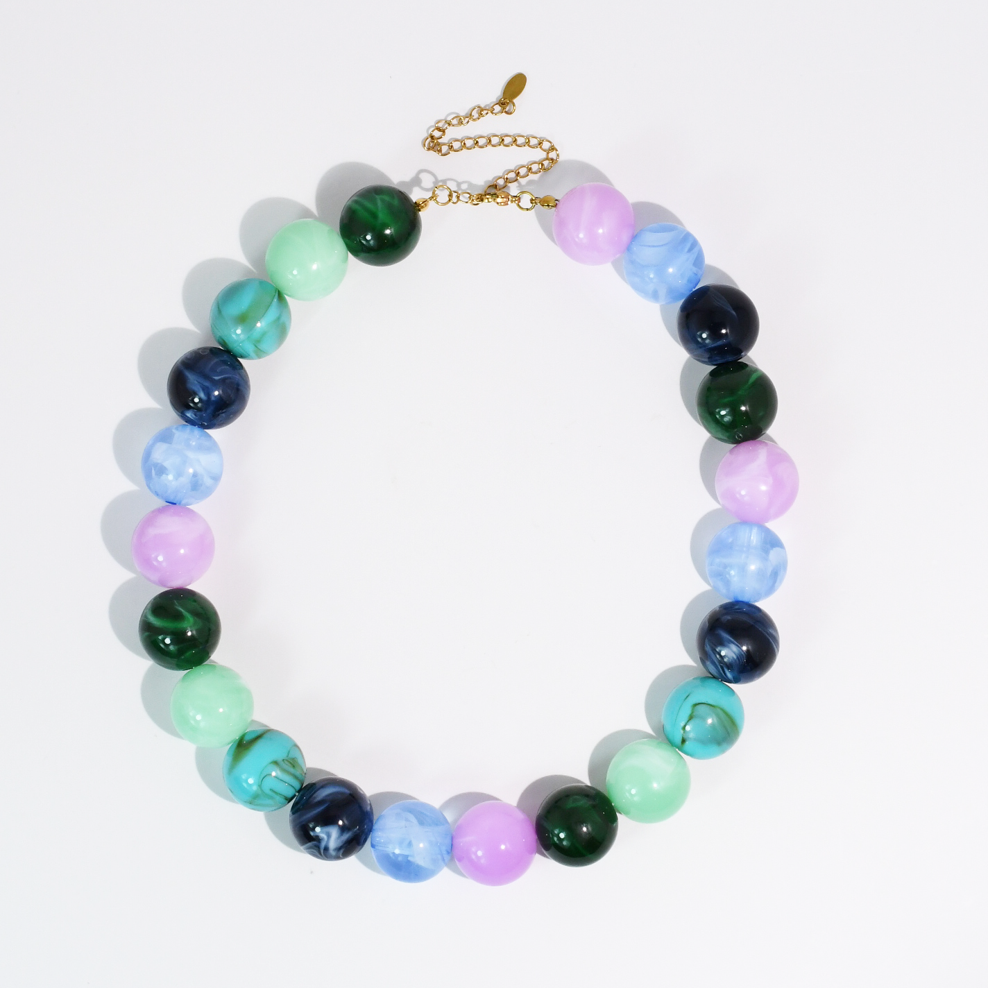 Pop of Joy Blue/Green/Purple Necklace