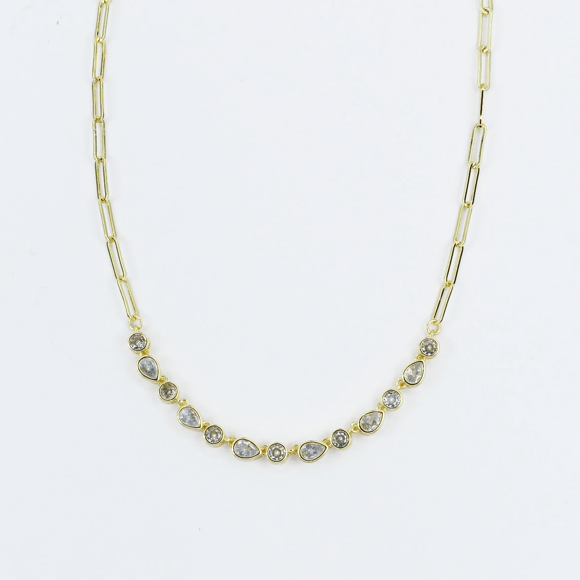 Radiance Drops Gold Necklace