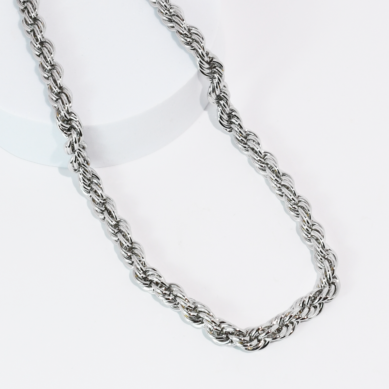 Rope Silver Necklace