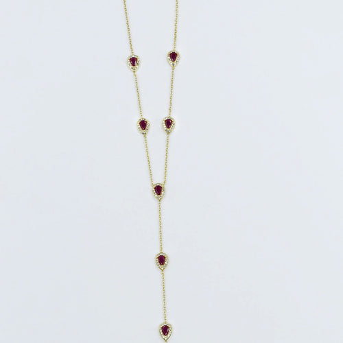 Ruby Y-Glow Necklace