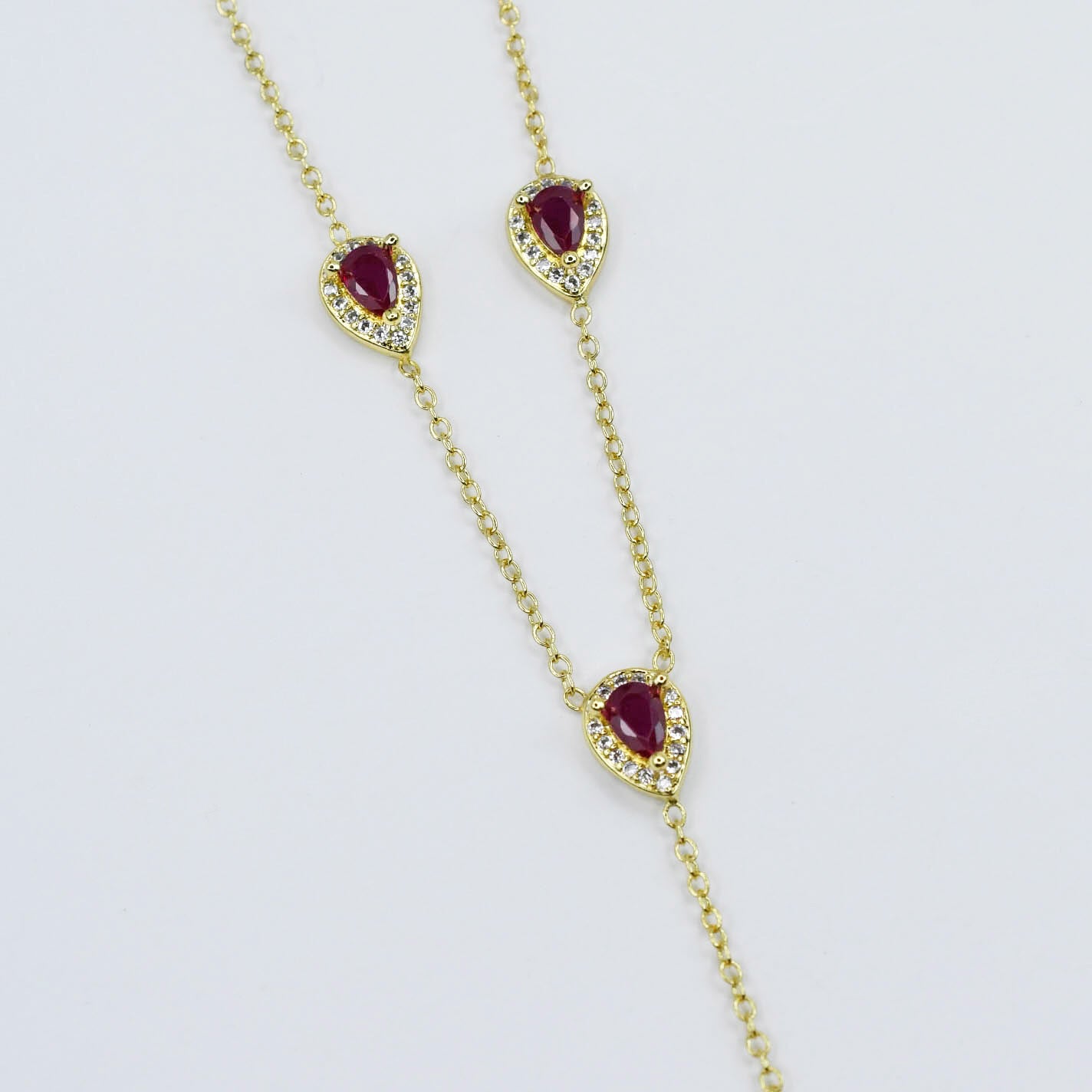 Ruby Y-Glow Necklace