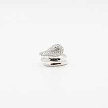 Load image into Gallery viewer, Silver Twisted Teardrop Ring
