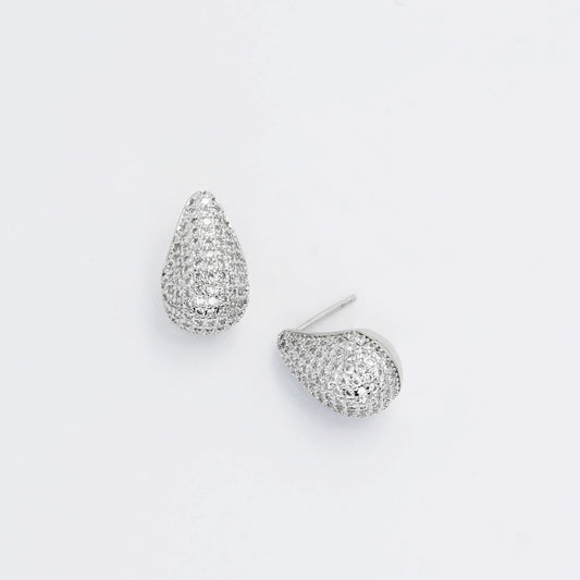Teardrop Glam Silver
