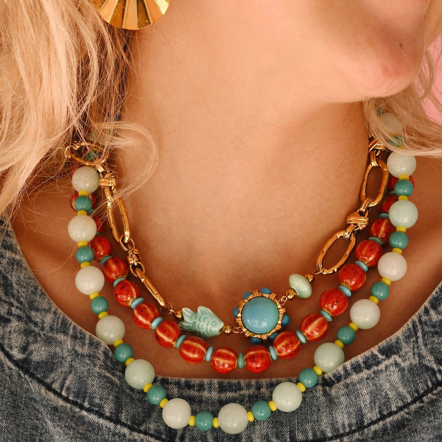 Love Big Red Necklace