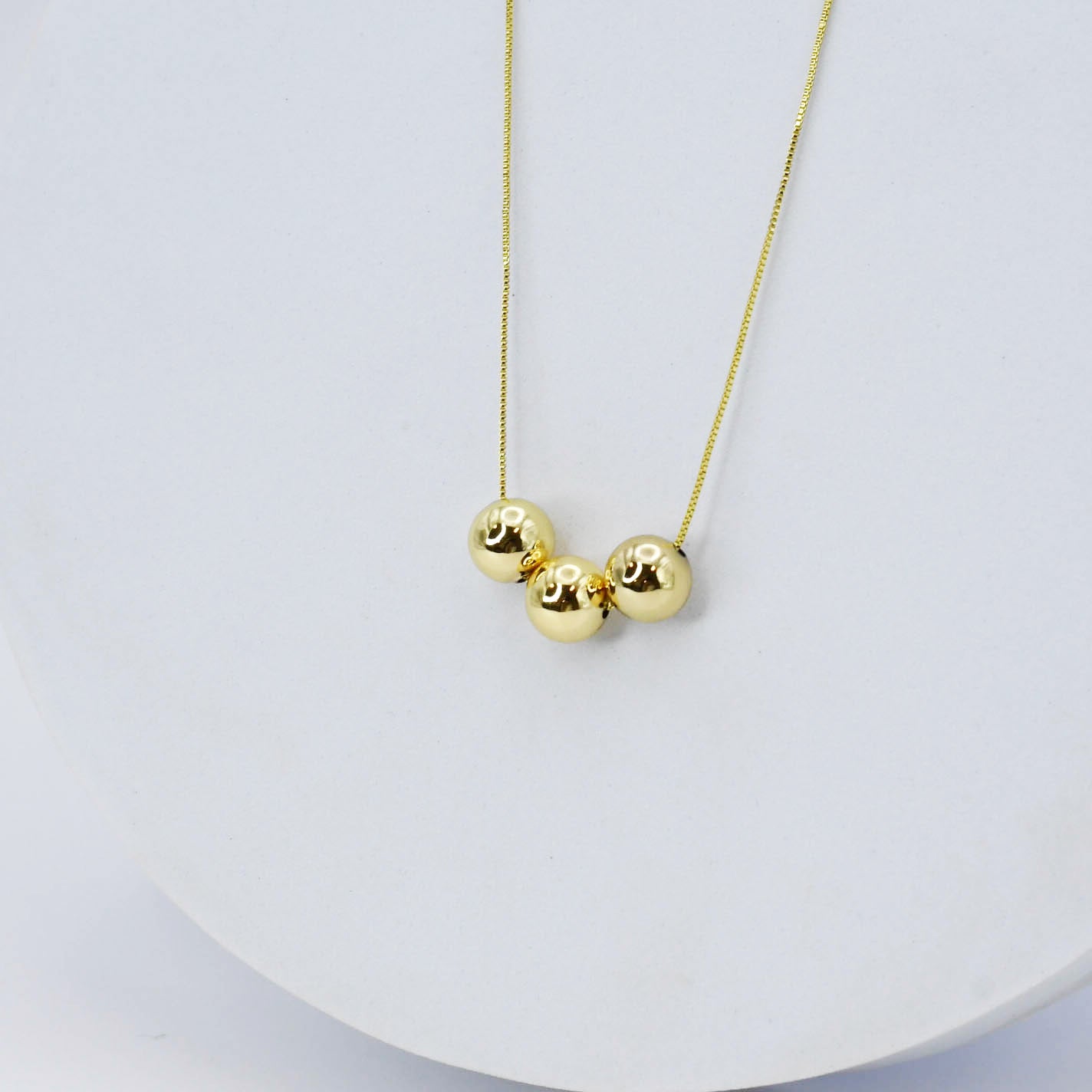 Triple Fireball Necklace