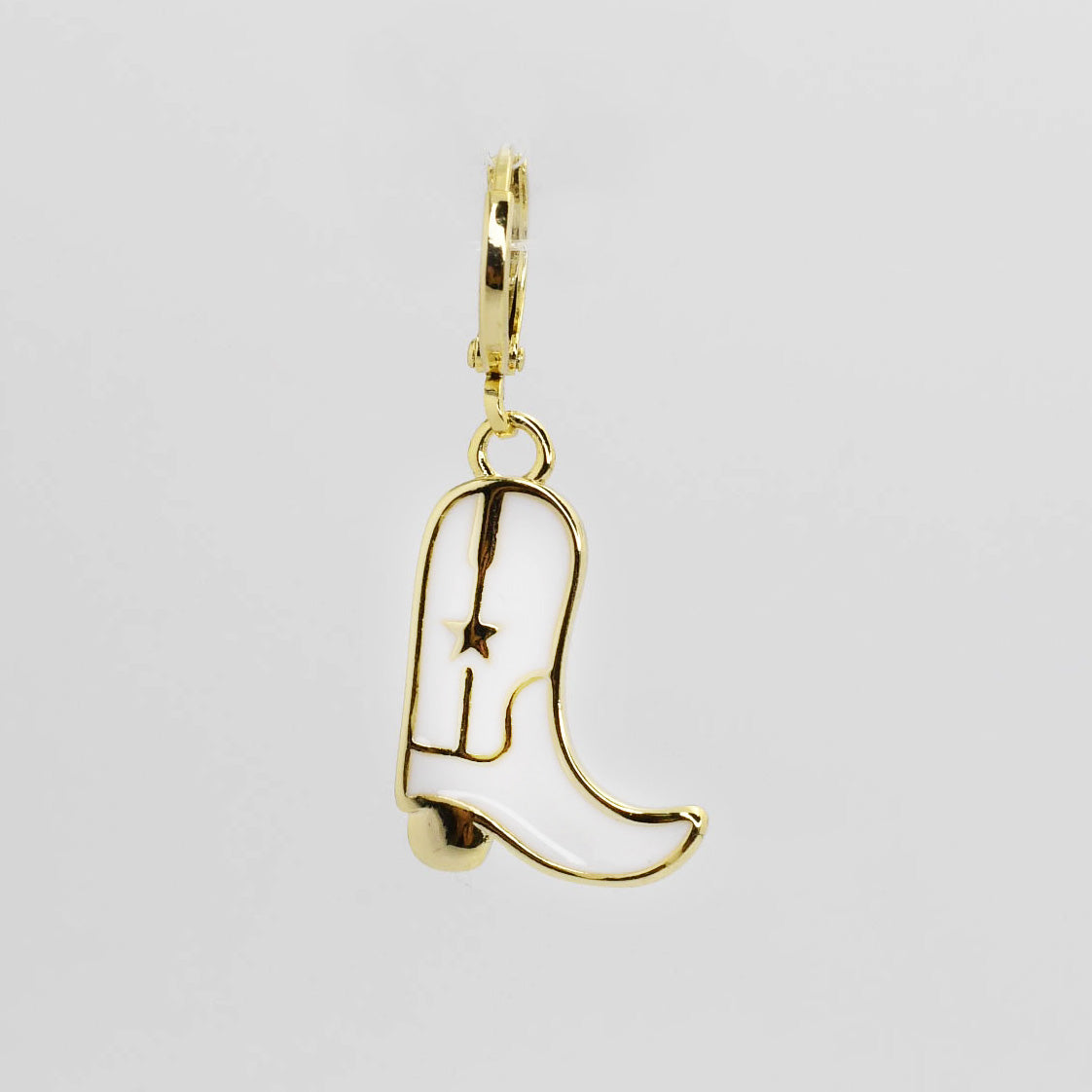 Juicy selling couture white cowboy boot charm