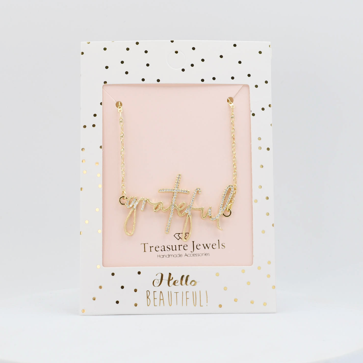 Grateful Necklace Gold I45 Treasure Jewels, Inc.