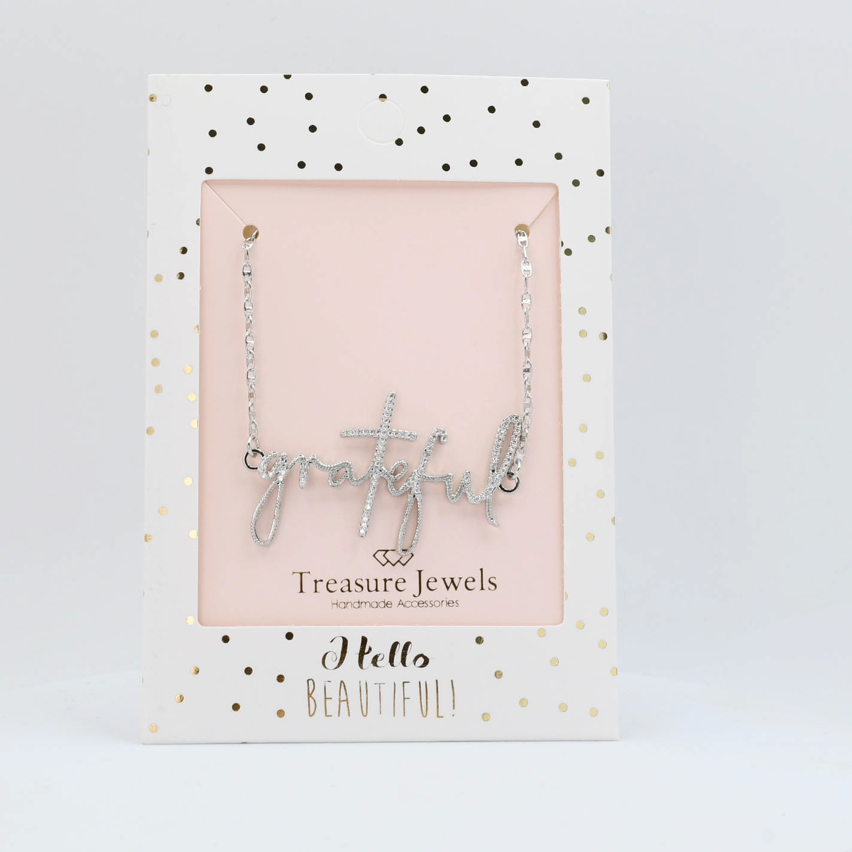 Grateful Silver Necklace I45 Treasure Jewels, Inc.