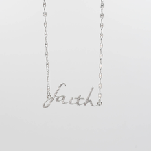 Load image into Gallery viewer, Faith Necklace Silver I-42
