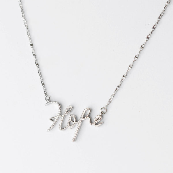 Hope Silver Necklace I-40