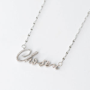 Chosen Silver Necklace I-44