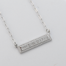 Load image into Gallery viewer, Silver Wait on the Lord Necklace I-37
