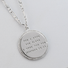 Load image into Gallery viewer, Jeremiah 29:11 Silver Necklace I-48
