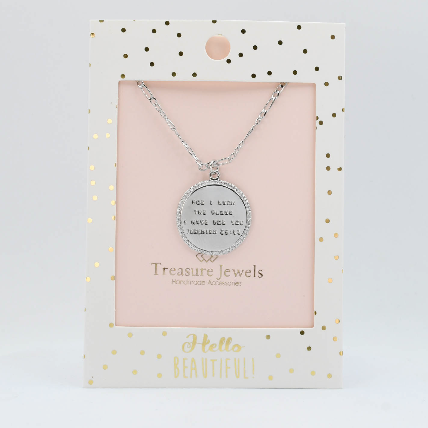 Jeremiah 29:11 Silver Necklace