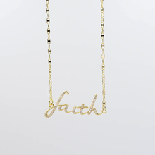 Load image into Gallery viewer, Faith Necklace Gold I-42

