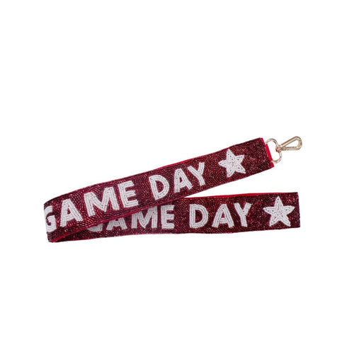 Game Day Maroon/White Strap