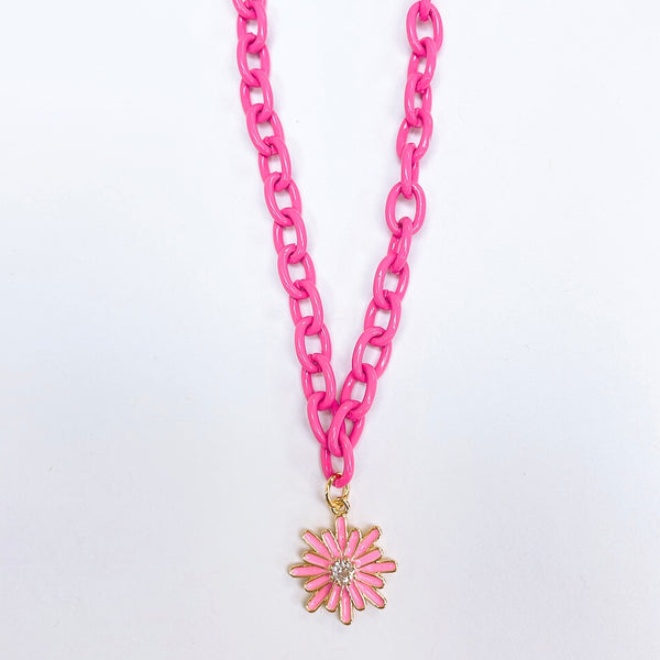Daisy pink necklace N5
