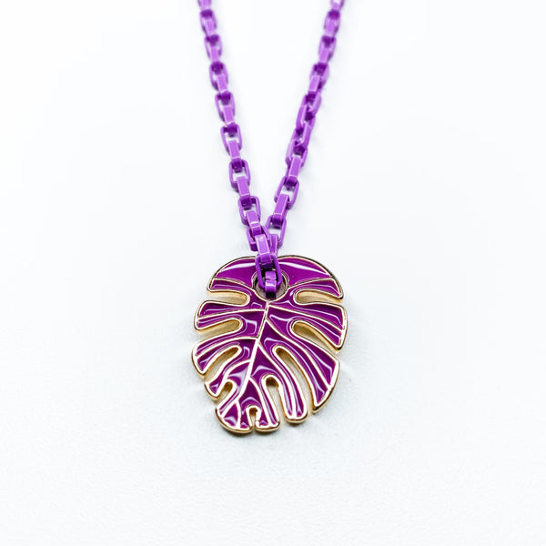 Purple Palm Necklace N2
