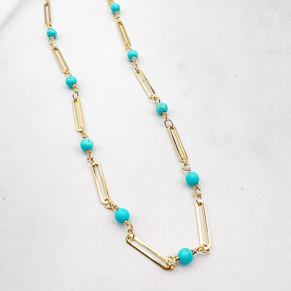 Emily Dainty Turquoise Necklace N8