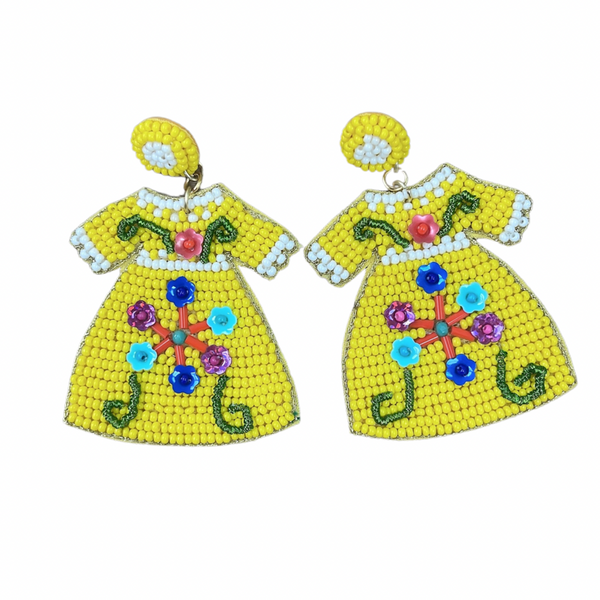 Mexican dress Yellow D6