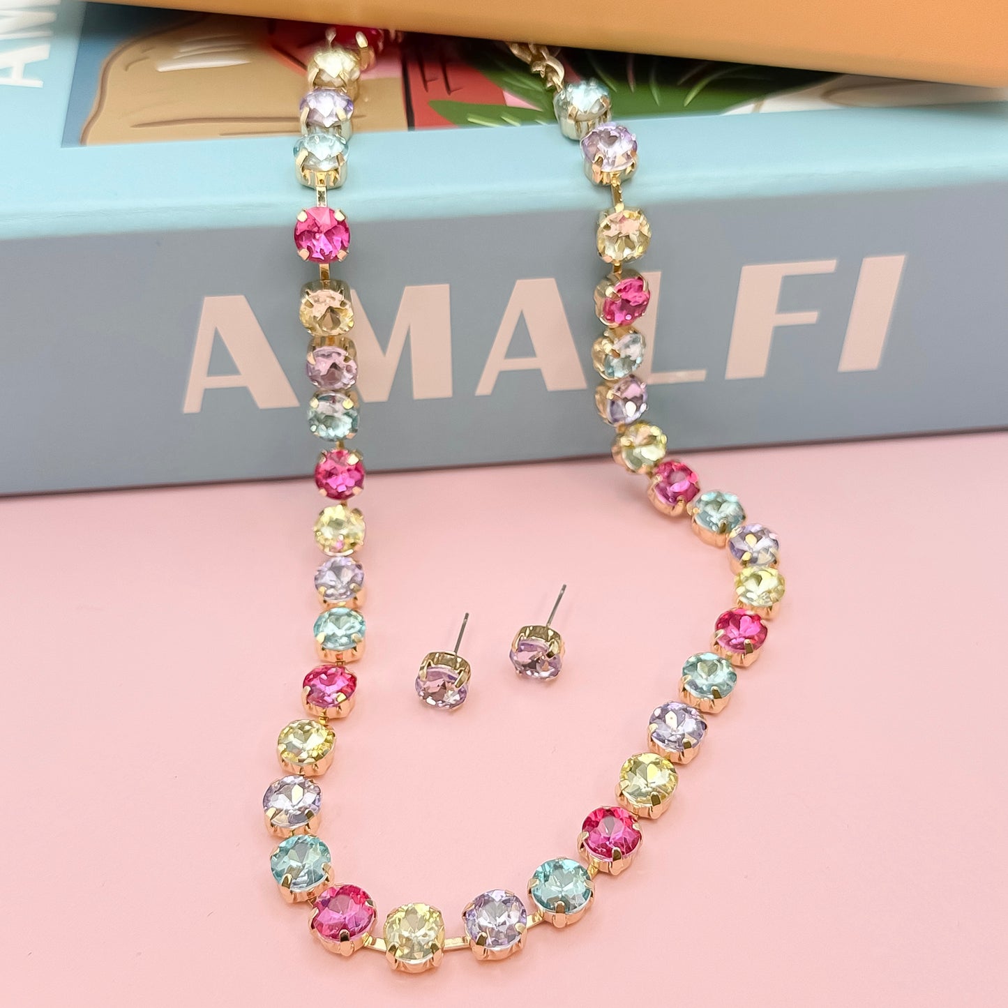 Cotton Candy Crush Necklace