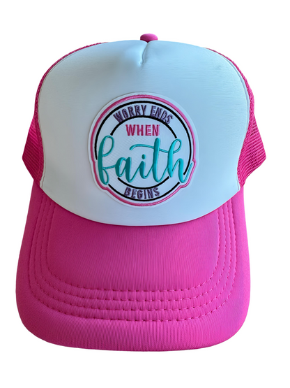 WORRY ENDS WHEN FAITH BEGINS