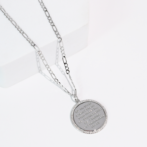 1 Corinthians 16:13 Silver Necklace