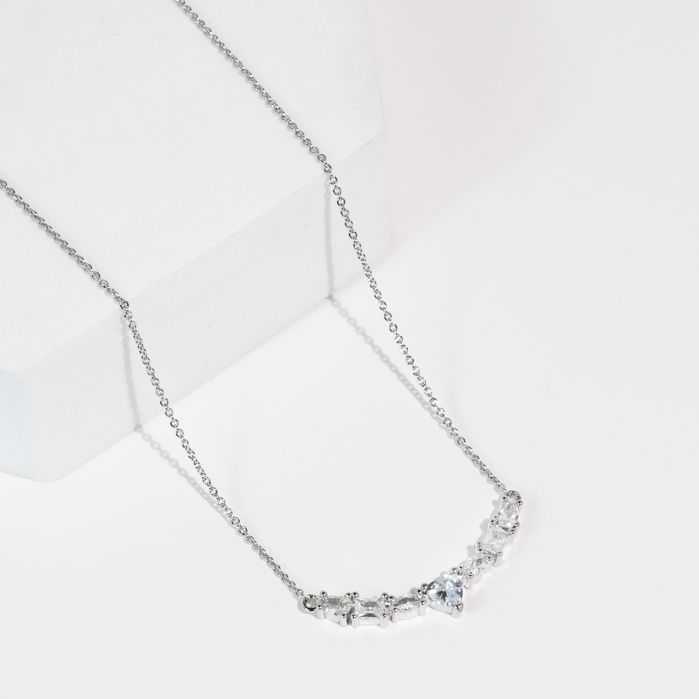 Be Mine Silver Necklace
