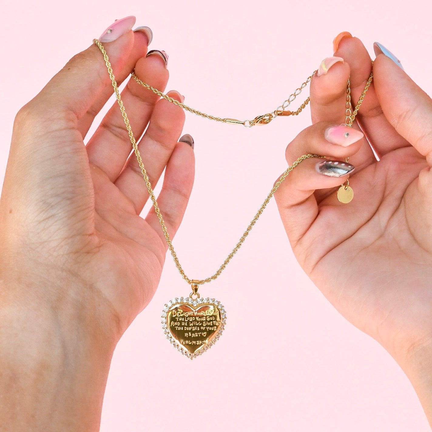 Delight Yourself In The Lord Gold Necklace