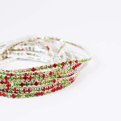 Holiday Crystal Bracelet Set
