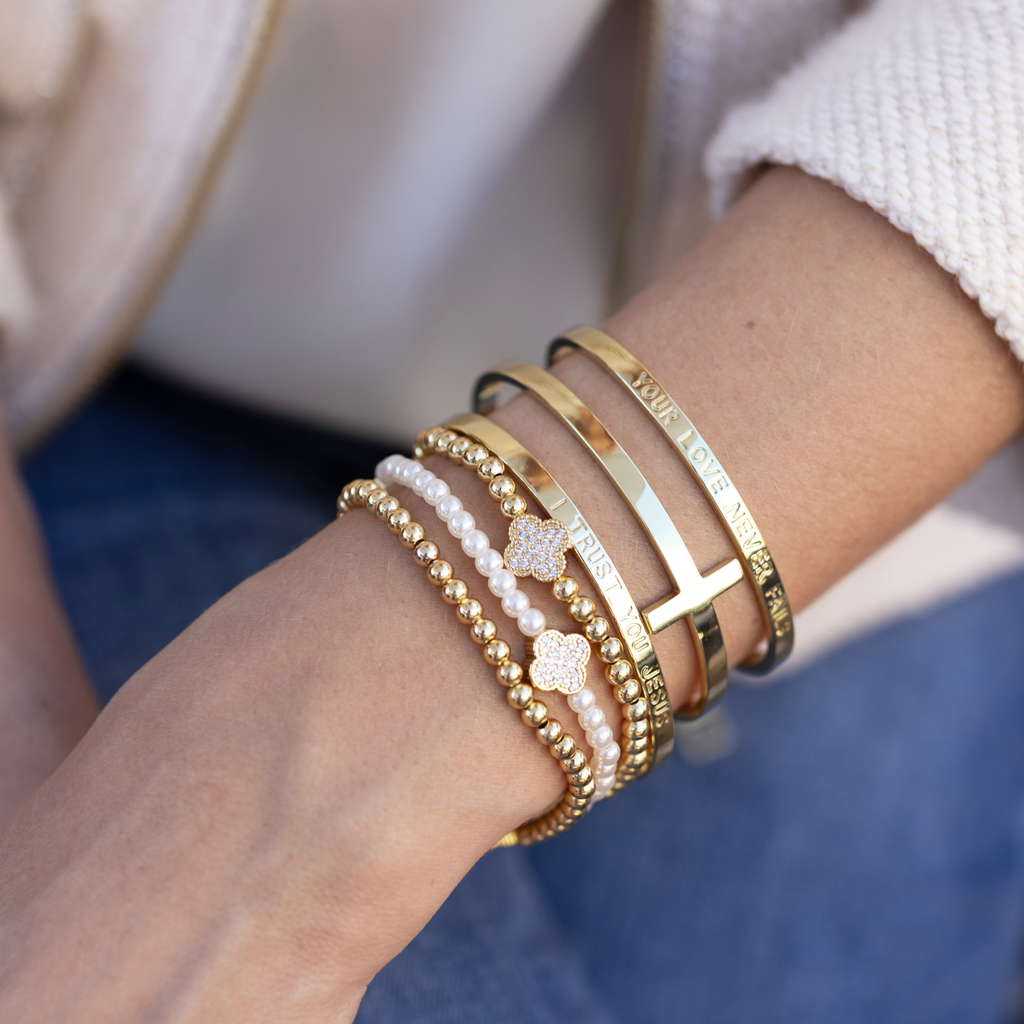 I Trust You Jesus Bangle