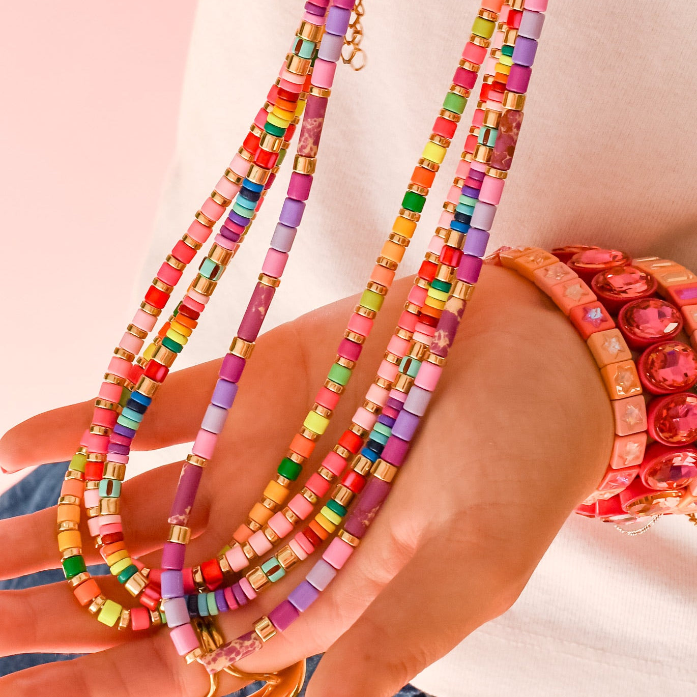 Bright Tile Necklace