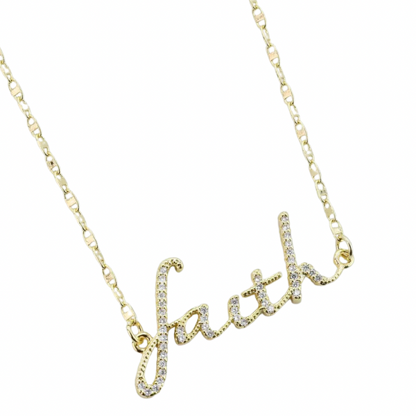 Faith Necklace Gold
