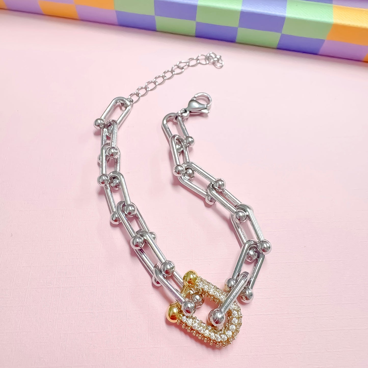 Lock It In Silver Bracelet