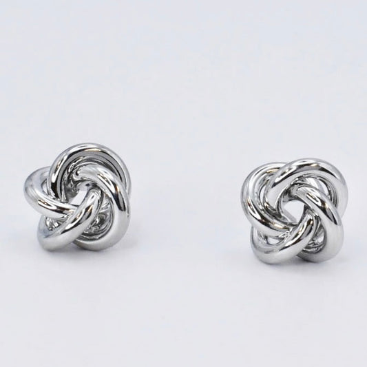 Silver Knot Stud F24