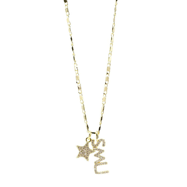 SMU Star Necklace Gold T34