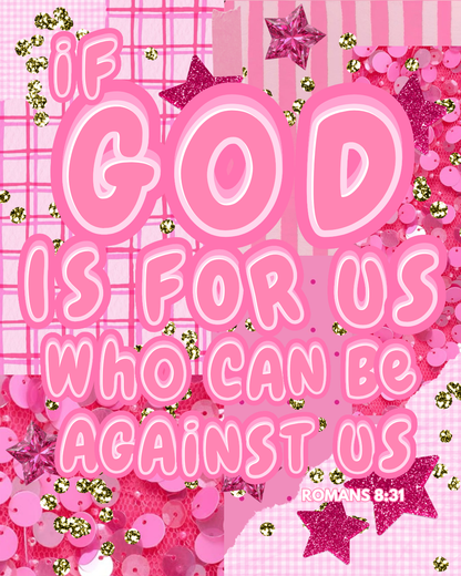 Romans 8:31 Gold Necklace