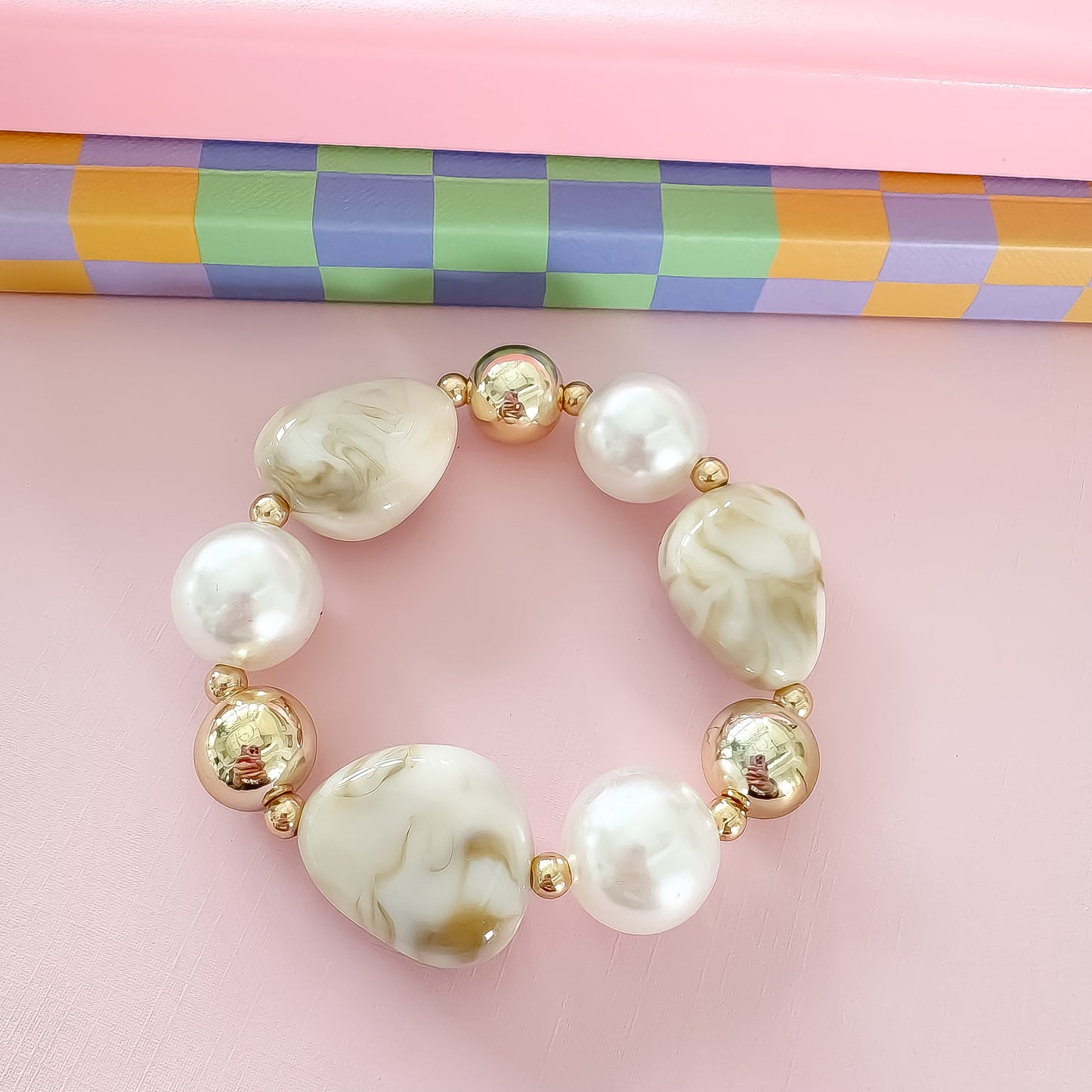It's a Neutral Beaded Bracelet