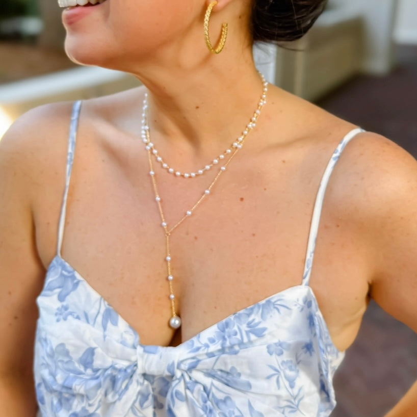 Little Luxuries Gold Pearl Necklace