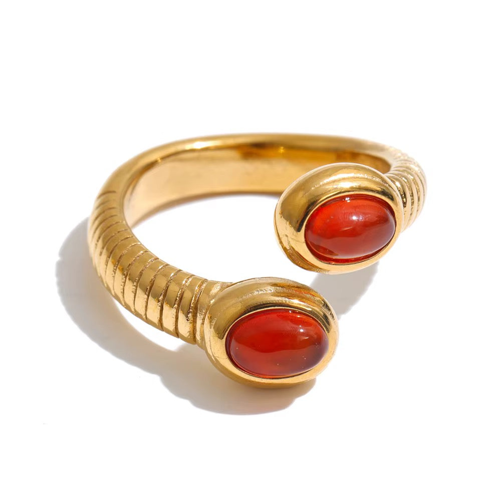 Waterproof Red Maroon ring