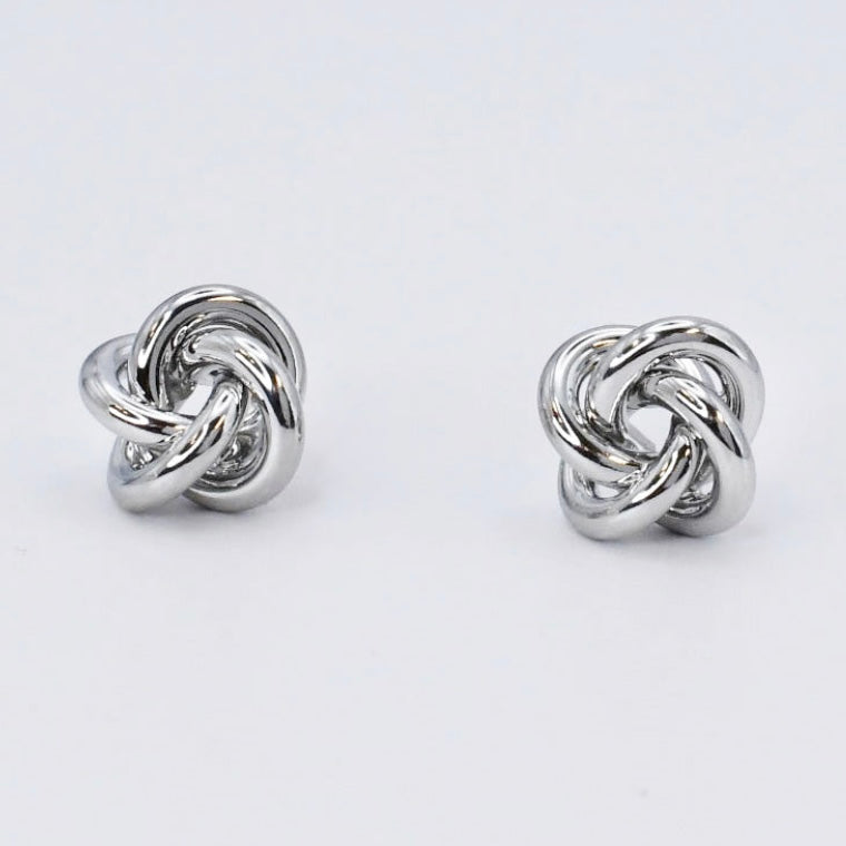 Silver Knot Stud F24