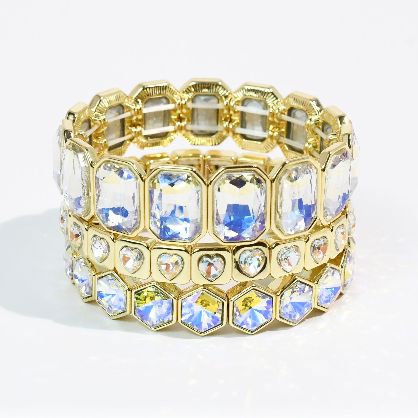 Iridescent Heart Stack Set