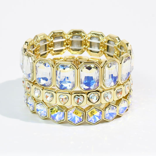 Iridescent Heart Stack Set