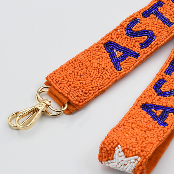 Astros Orange/Blue Beaded Strap
