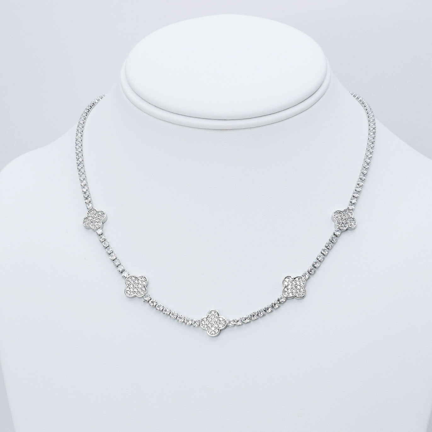 Amelia Radiance Silver Necklace