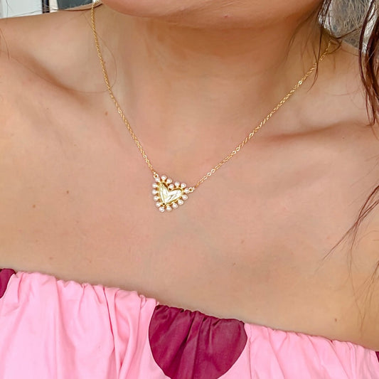 Cute Love Gold Necklace