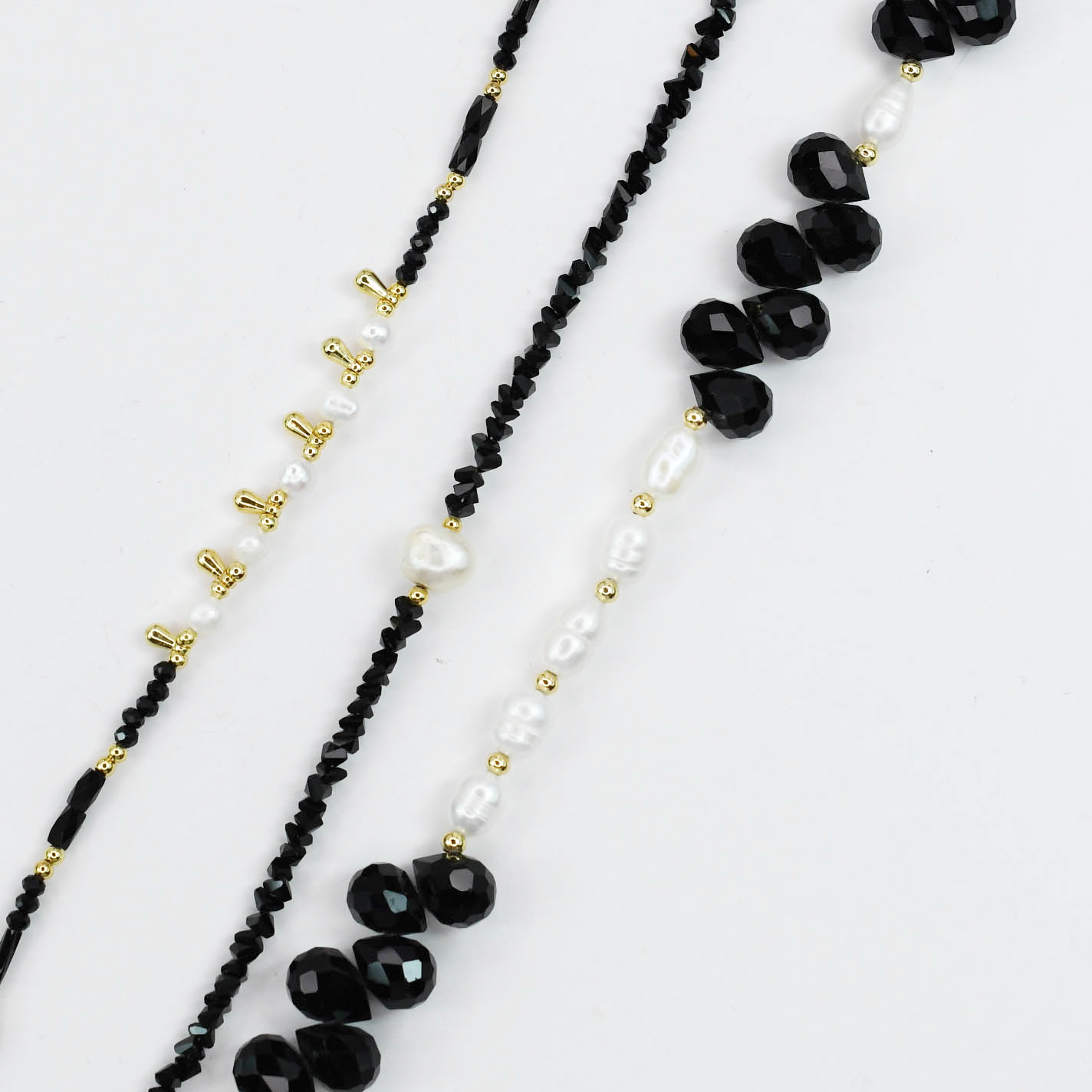 Colorful charms gold necklace featuring gemstone details, layered jewelry design, trendy accessory for women’s jewelry collections, boutique wholesale fashion necklace that is hypoallergenic, tarnish free, and waterproof jewelry with a cute aesthetic statement style