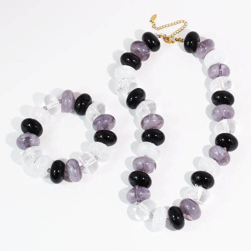 Black/Grey Sugar Bead Set