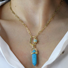 Load image into Gallery viewer, Blue Crystal Pendant L9
